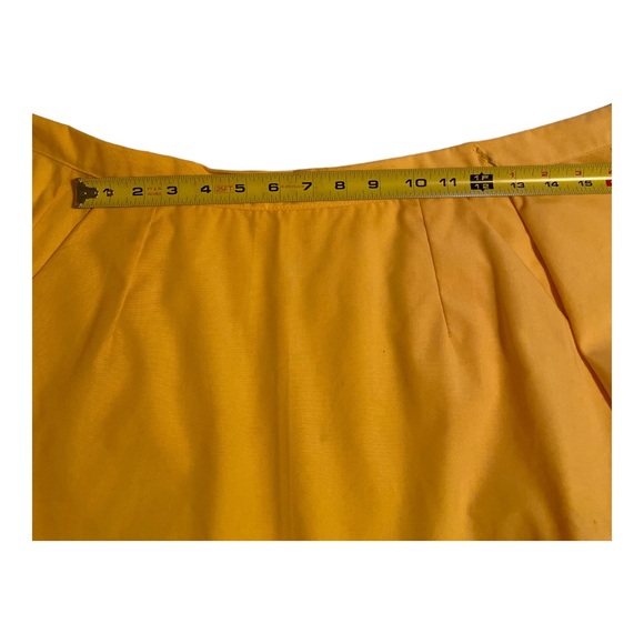 Vintage Caro-Nan Cardinal Red Bird Appliqué A-line Yellow Size Med Wrap Skirt - Picture 5 of 9